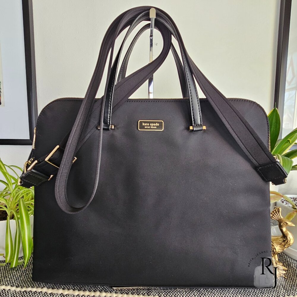 Kate Spade New York Dawn Nylon Laptop Bag – Black